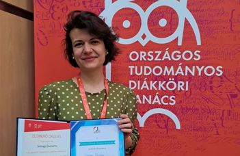 Somogyi Zsuzsi I. helyezett a 36. OTDK Tanulás-és Tanításmódszertani Tudástechnológiai szekciójában