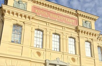 Andrea Poros in the National Library of Sweden